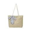 Stylish Woven Tote Bag For Women With Floral Design Ideal For Summer Beach Outings