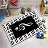 1pc Creative musical note print door blanket stylish piano keyboard carpet suitable for living room bedroom kitchen bathroom