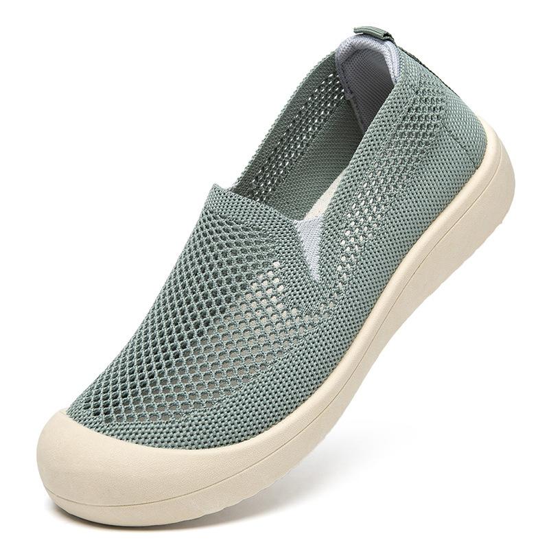 Boty dámské jarní letní nové síťované prodyšné jednoboty dámské lehké měkká podrážka pohodlné protiskluzové odolné proti opotřebení líné boty