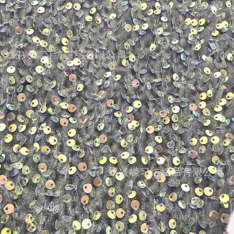 „50-kolorowa 5-milimetrowa flanelowa tkanina z cekinami: Elastyczna, haftowana na odzież damską i obuwie"