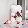 Foam Rose Teddy Bear Carry Bouquet. Ideal for Weddings, Mother's Day, Thank You To Nurses/teachers or Other Celebrations!