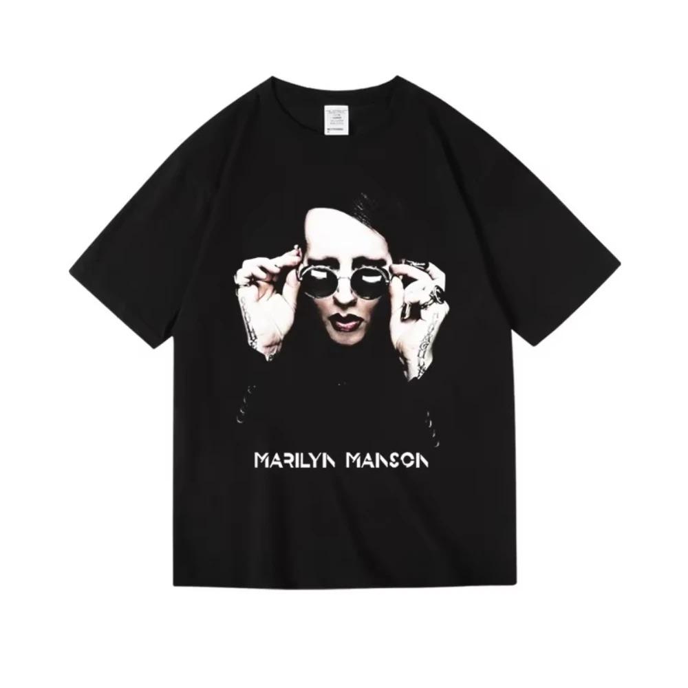 

Marilyn Unisexson Band TShirt Unisexs Summer Fashion Street Trend 100 Cotton Comfortable Loose Short Sleeve Unisex Apparel Tshirt S