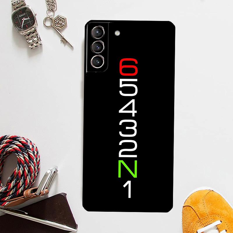 Motorcycle Gear Case For Samsung Galaxy S25 Ultra S20 S21 S22 S23 Plus S9 S10 S25 FE S24 Ultra Cover Coque