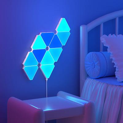 LED trojúhelníková kvantová lampa RGB nástěnná lampa Smart Pickup Rhythm Background Light Do ložnice Noční světlo Dekorace kanceláře