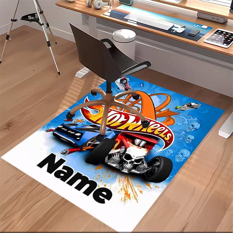 Custom personalization Hot Wheels Unleashed Print Area Rug - Soft, Washable Non-Slip Indoor Mat,Living Room,Home&Office Decorative Rug
