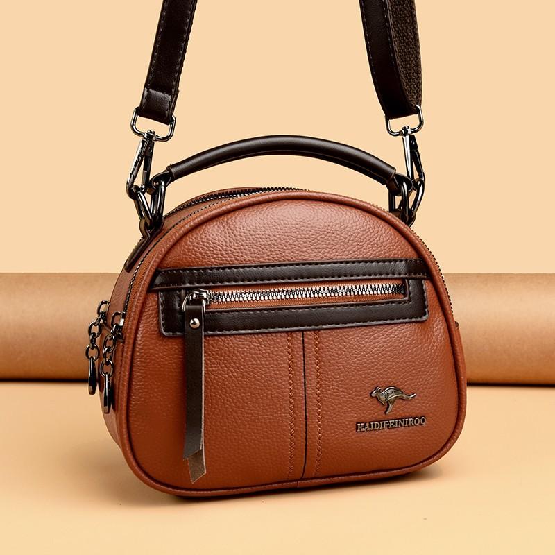 Multi-layered Women's Bag, Middle-aged Mother Bag, Cross-body Bag, Single-shoulder Handbag