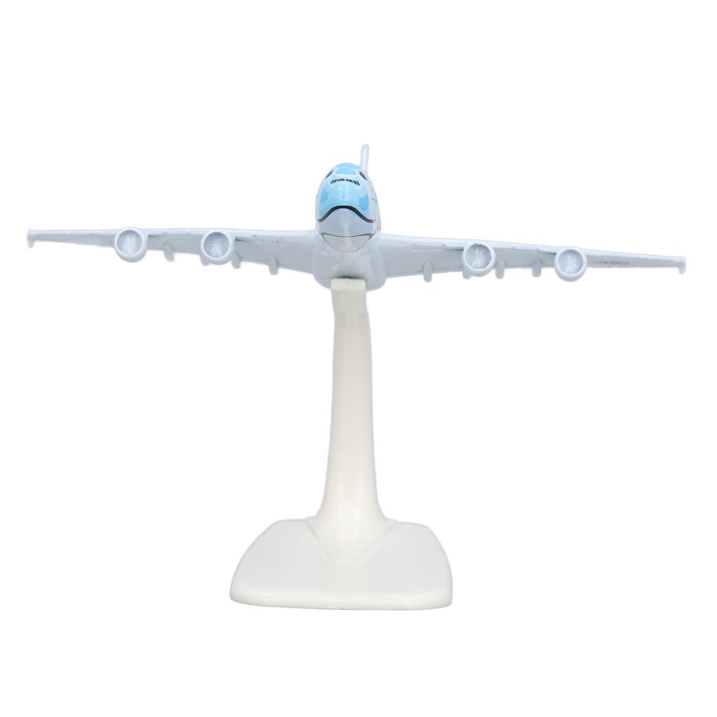 1:500 Scale A380 Plane Model High Stimulation Alloy Airplane Decoration Model with Display Base