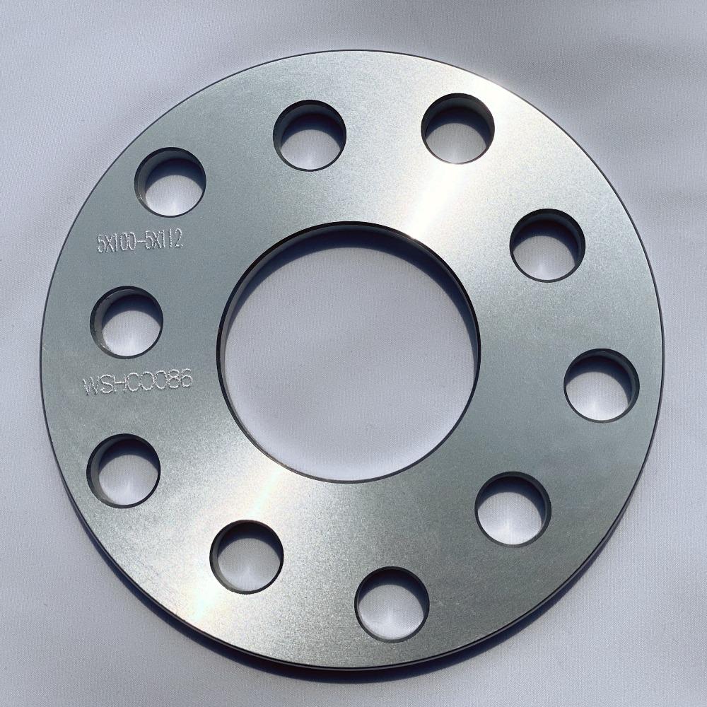 2pcs 9/10mm Wheel Spacers Adapters PCD 5x100/5x112 Center Bore 57.1mm