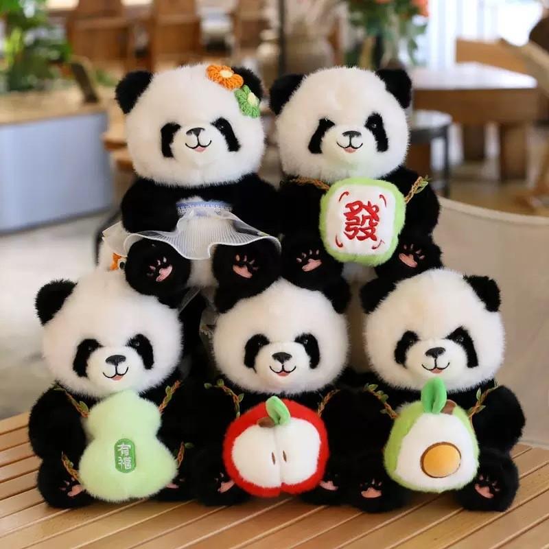 Cute Giant Simulation Panda Plush Toy Doll Silly Travel Souvenir Gift Mascot
