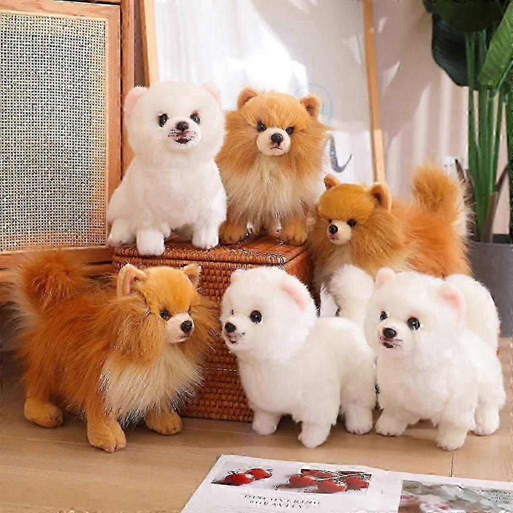 Soft Plush Dog Toy for Pomeranian Breed, 11 Inch Gift for Kids