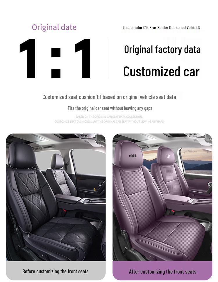 Leapmotor C16 All-Season Breathable Perforated Seat Covers - 26 Models