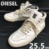 Genuine Cow Leather High Cut Sneakers Short Boots White Size 25.5