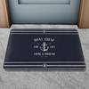 Classic Nautical Welcome Aboard Anchor Compass Ship Wheel Anti Slip Decorative Door Mat Bath Rug Indoor Outdoor Floor Mat