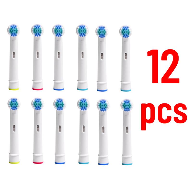 8pcs/12pcs Toothbrush Head Soft Hair Ultrasonic Whitening Electric Replace Oral Cleaning Home Supplies