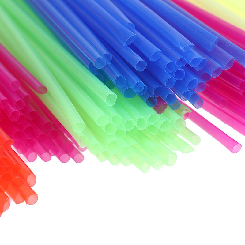 350Pcs Children Diy Folded Star Plastic Straw Lucky Transparent Tube Origami