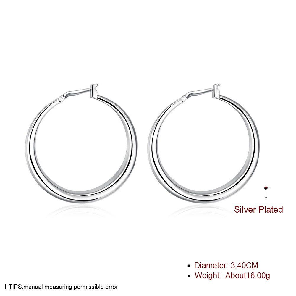 European and American Women's Three-dimensional Round Circle Earrings with Ear Hooks