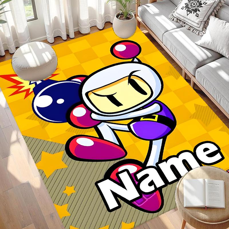 Custom Name Personalized PAC Print Carpet, Versatile Home Decor Rug, for Playroom, Apartment, Balcony, Entryway, Hallway Gift