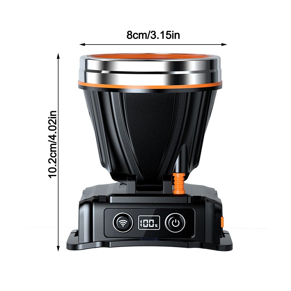Powerful Induction Headlamp Smart Waterproof Head Flashlight New USB Rechargeable Headlight