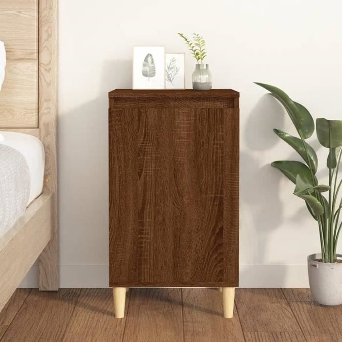 VidaXL Bedside Table Brown Oak 40x35x70 Cm Engineered Wood 819642