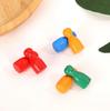 100 Pcs Colorful Wooden Chess Markers 24x12mm Board Game Tokens Marking Pieces for Strategy Games