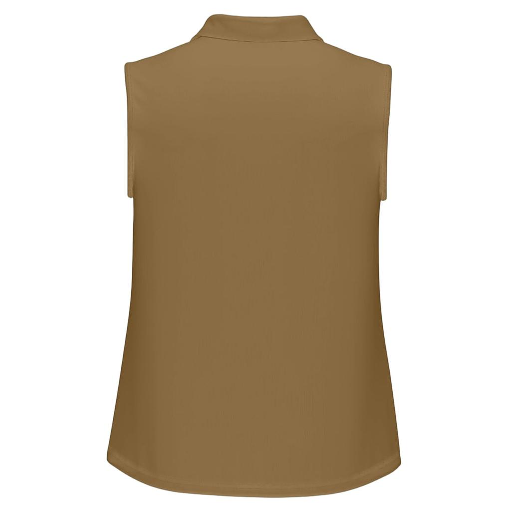 Women's Summer Fashion Color Lapel Button Sleeveless Vest Casual Top