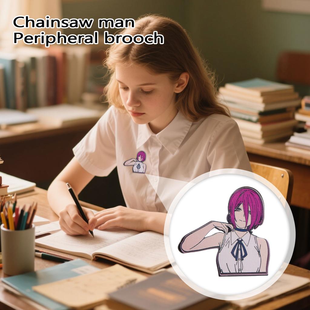 Cool Anime Character Metal Badge - Student Brooch & Hanging Accessory