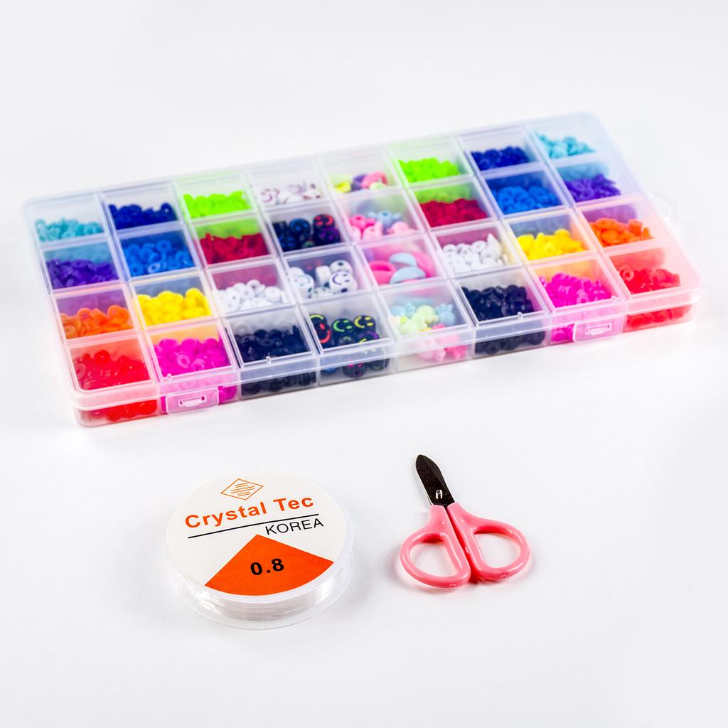 Large kit for making bracelets, necklaces, pendants, beads, gift