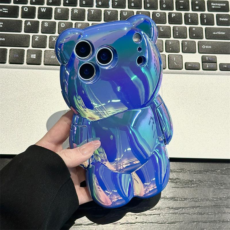 Colorful Violent Bear Compatible iPhone 14/13/12/11 Apple PROMAX Case Set