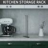 M-Modern-5 Pcs Stemware Wine Glass Storage Rack,Wall Mountable Kitchen Storage Rack ,Black,11 Inch / 30Cm