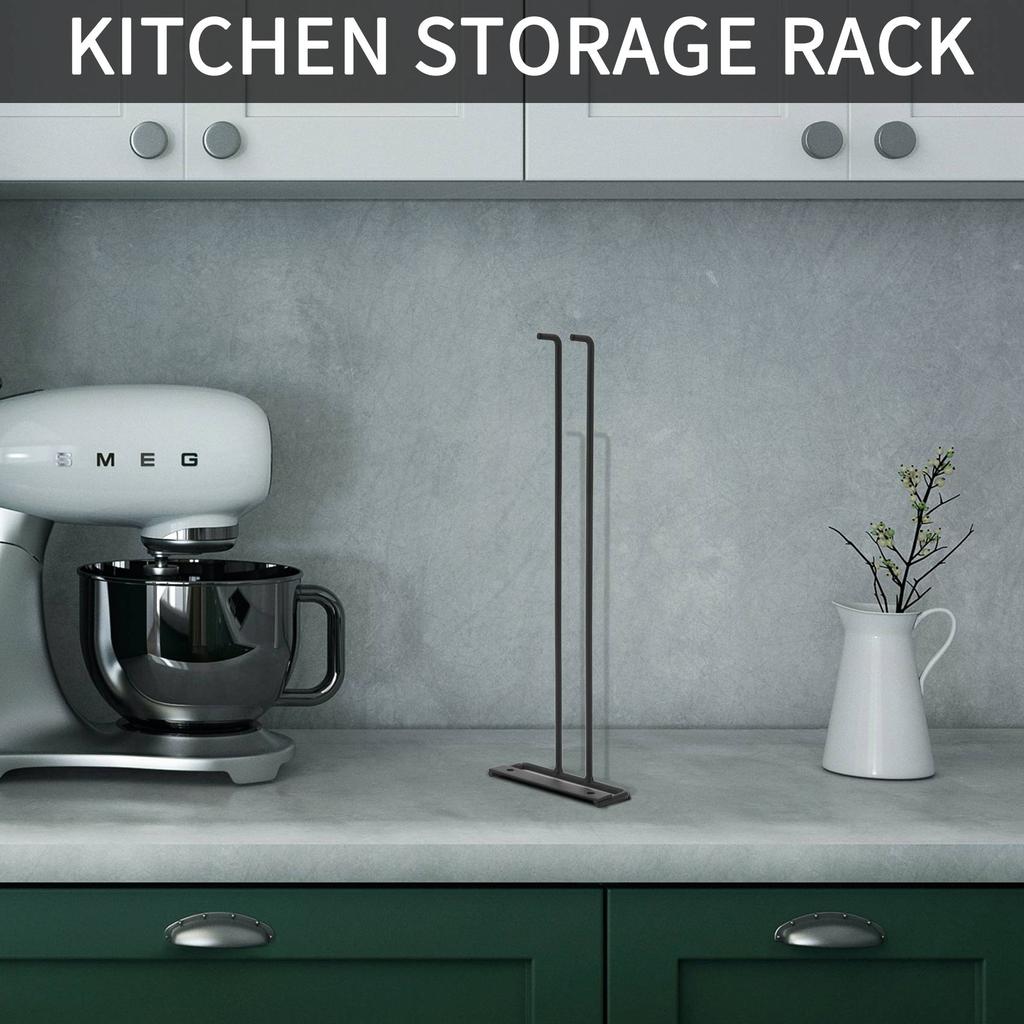 M-Modern-5 Pcs Stemware Wine Glass Storage Rack,Wall Mountable Kitchen Storage Rack ,Black,11 Inch / 30Cm