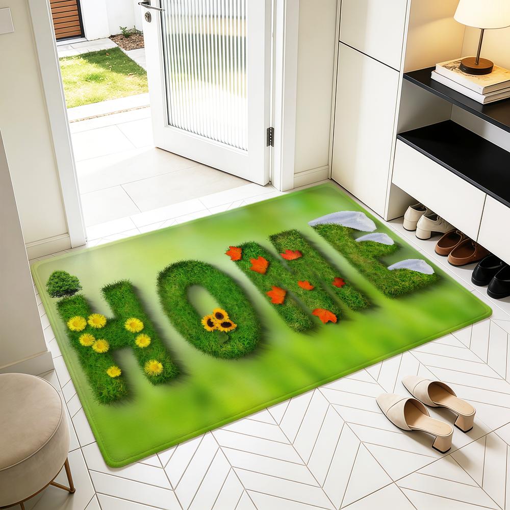 modern word art fashion family LOVE Home Bedside Rug Kitchen Bath Floor Mat Hallway Balcony Carpet Entrance Doormat hogar Decor