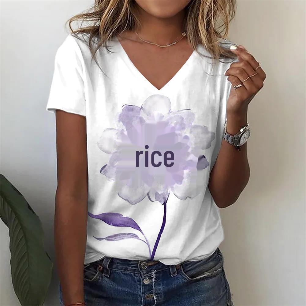 "2024 Women's Fashion Short-Sleeved Cross-Border T-Shirts"