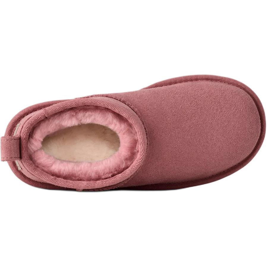 UGG CLASSIC ULTRA MINI Suede Kids' Snow Boots Pink Kids' 1157791K-PDW