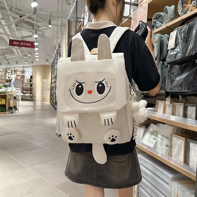 Schoolbag Cute Cartoon Backpack Female Japanese Ins Versatile Student School Bag Large Capacity Personality Foreign Style Commuter Backpack