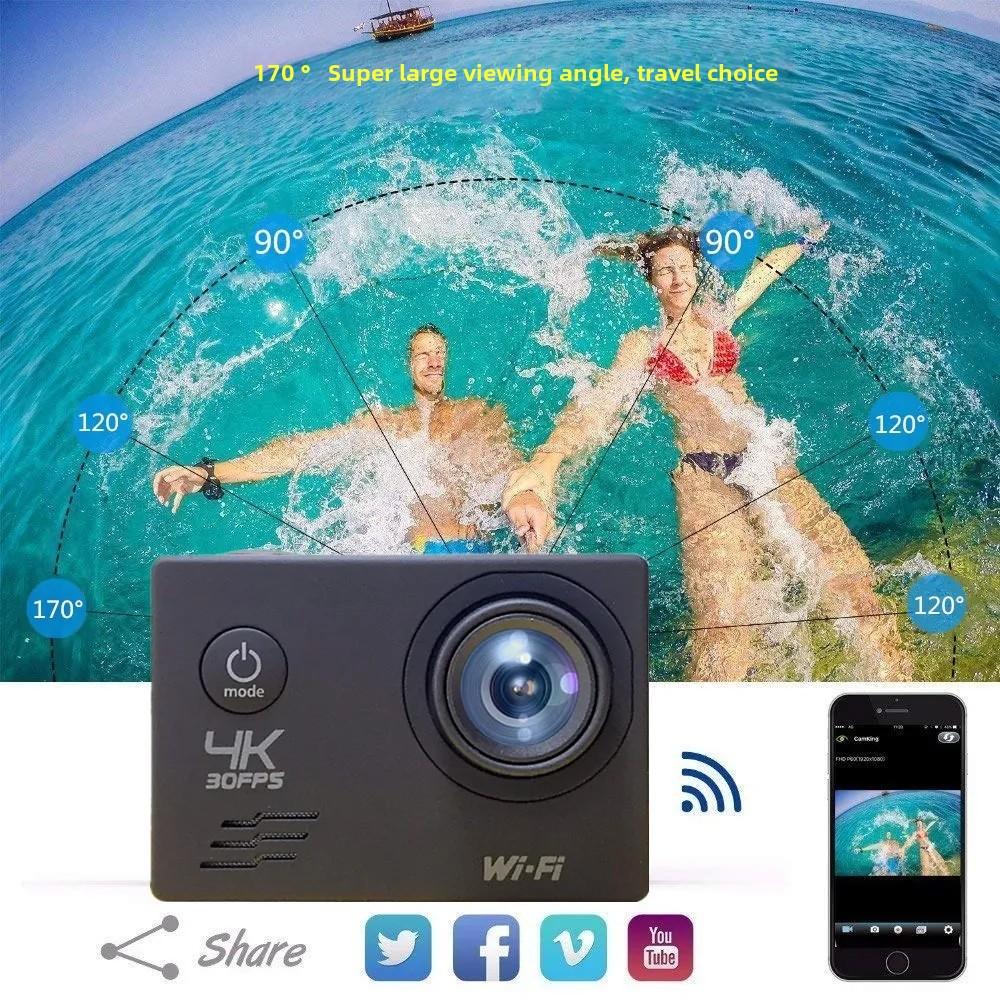 Sports DV 4K Waterproof Wireless WiFi Mini HD Outdoor F9 Diving Camera F60 Digital Camera