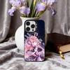M-Moria L-Luruka Star D-Detective Precure Phone Case For iPhone17,16,15,14,13,12,11 Plus,Pro Max Black Candy Silver Plated Cover