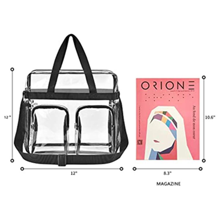 Mehrfachtasche Transparente Handtasche Tragbare Klare Tragetasche Mit Zwei Externen Vordertaschen Ideal Für Reisen Und Den Alltag Stilvoll