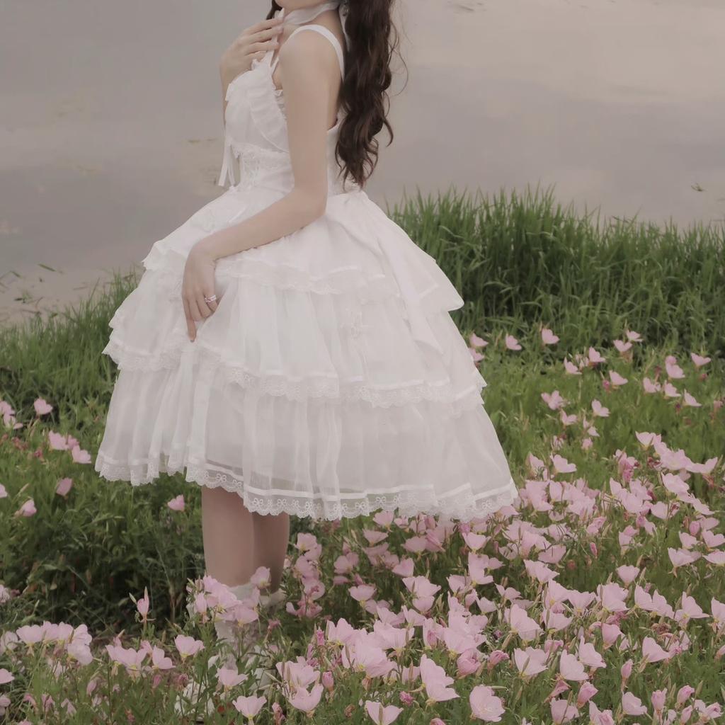 Miss Fulla JSK Gorgeous Lolita Sweet Sling Dress Birthday Dress