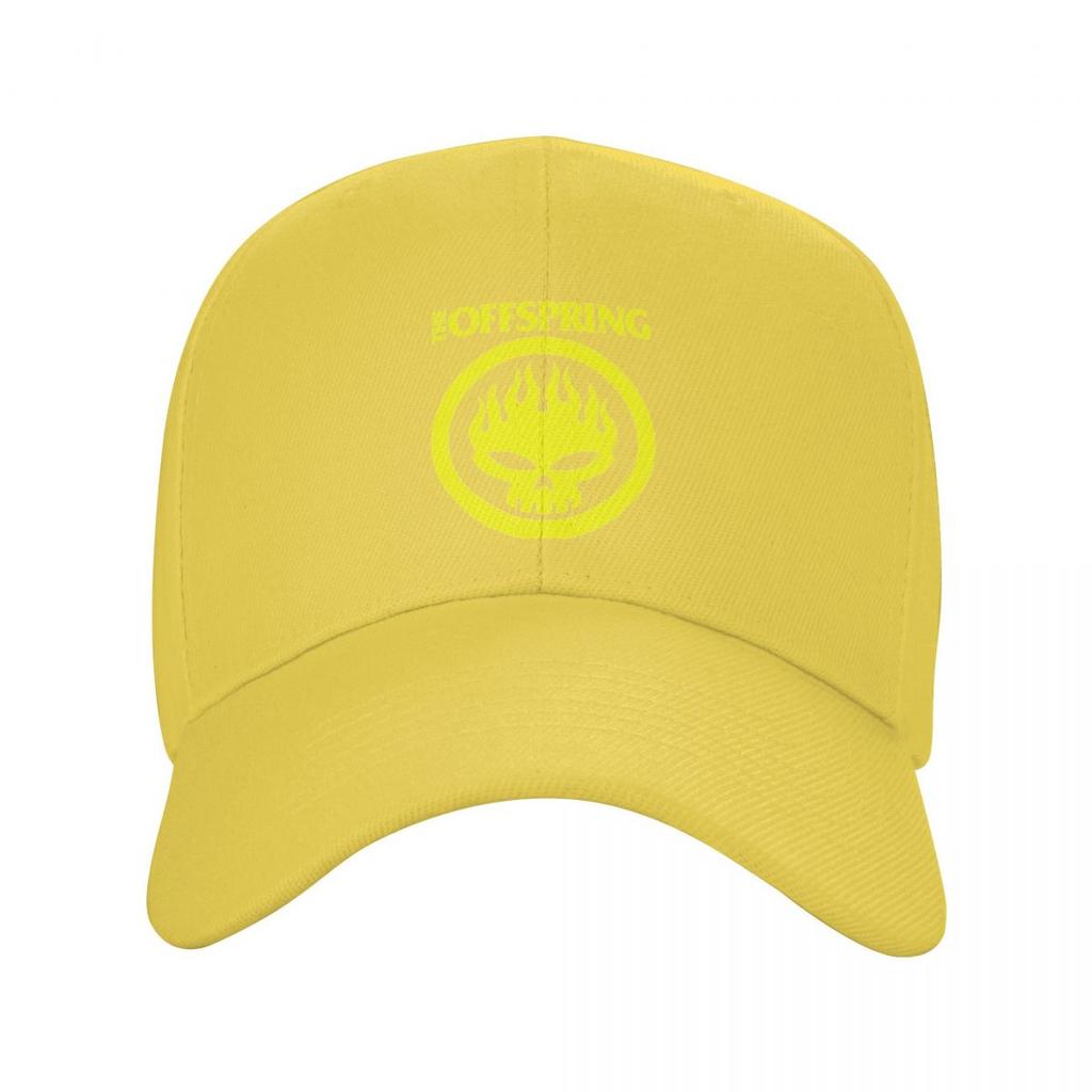 The Offspring Flaming Skull On Circle Logo Baseball Caps Snapback Men Women Hats Outdoor Cap Sports Baseball Hat Casquette