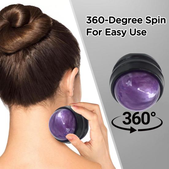 Mini Acupressure Ball Massager Handheld Roller for Muscle Relief Resin Body Massage Tool for Neck