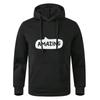 Autumn Teens Long Sleeve Black Gray Hooded Sweatshirt Hoodie Sportswear