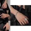 Elegant Gender-neutral Korean Style Hollow Mesh Ball Ring For Women Modern Copper Accessory