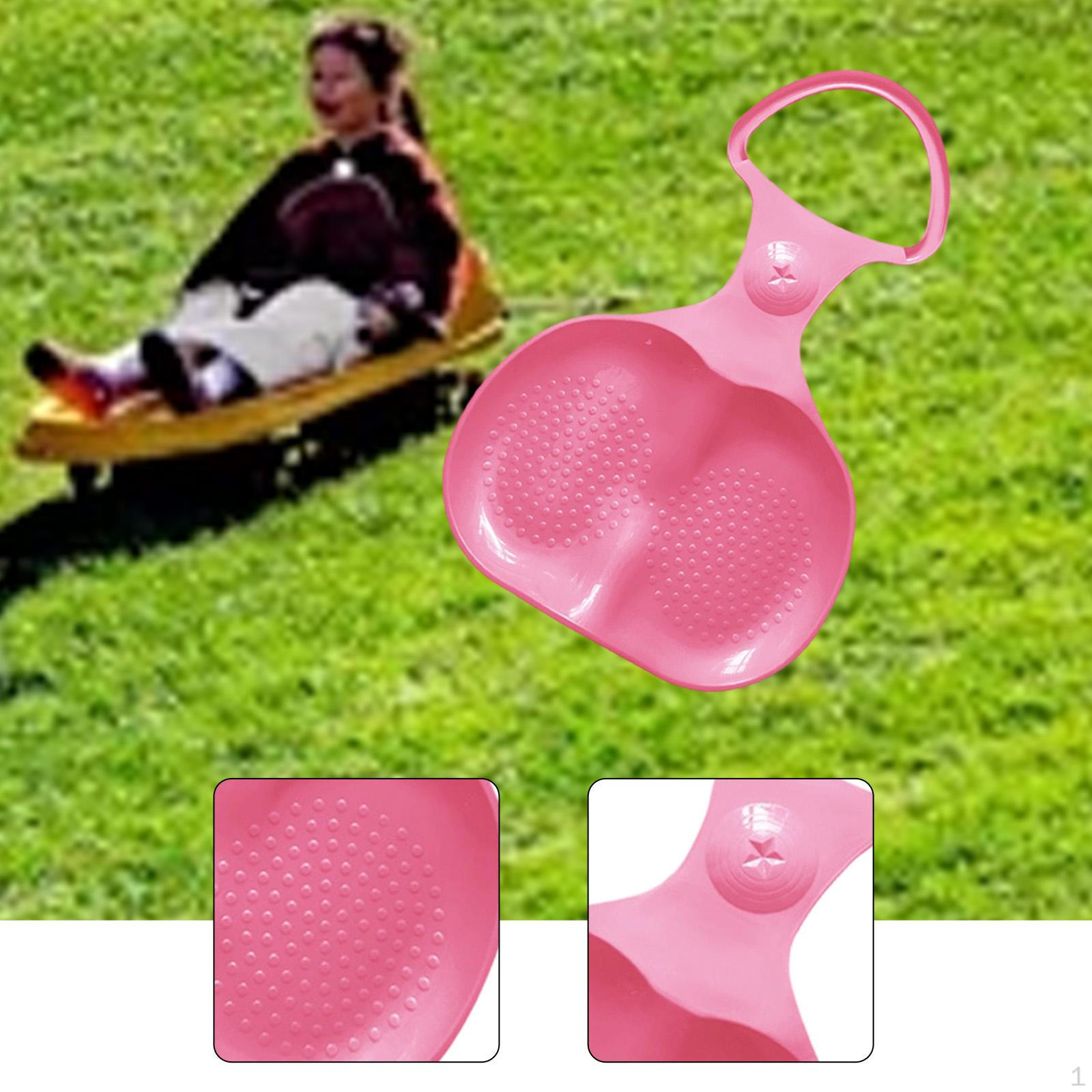 Snow Sled Family Outdoor Toy Portable Lightweight with Handle Sledding Equipment Slider Mat for