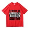 Bruce Springsteen Streets of Minneapolis T Shirt Fashion Cotton Tees Unisex Women Youth Round Neck Short Sleeve High Quality Tshirt