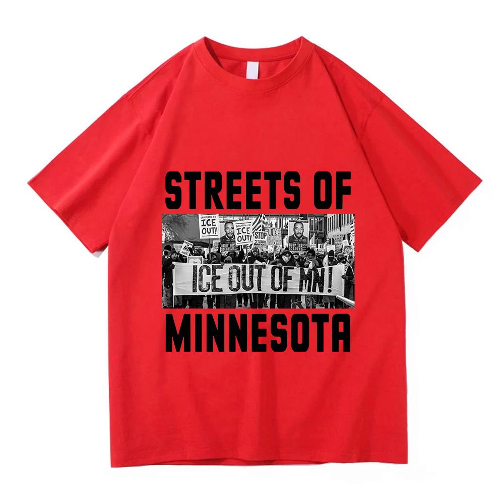 Bruce Springsteen Streets of Minneapolis T Shirt Fashion Cotton Tees Unisex Women Youth Round Neck Short Sleeve High Quality Tshirt S