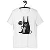 Folk Art Gothic Rabbit Men's Women's T-shirt Short Sleeve Shirts Weird Rabbit Plus Size Top
