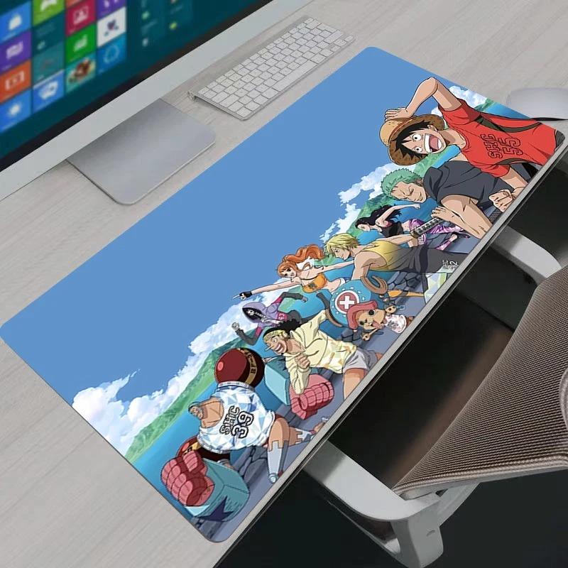 Japan Anime One Piece Mouse Pad Gamer Large Keyboard NonSlip Rubber Computer Carpet Desk Mat PC Gamer MousePad Youth Gifts