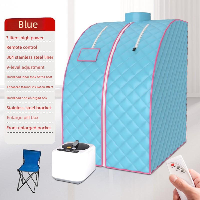 Household Portable Steam Sauna Kit Portable Folding Sweat Steamer Whole Body Steam Cycle Sauna Bath Box