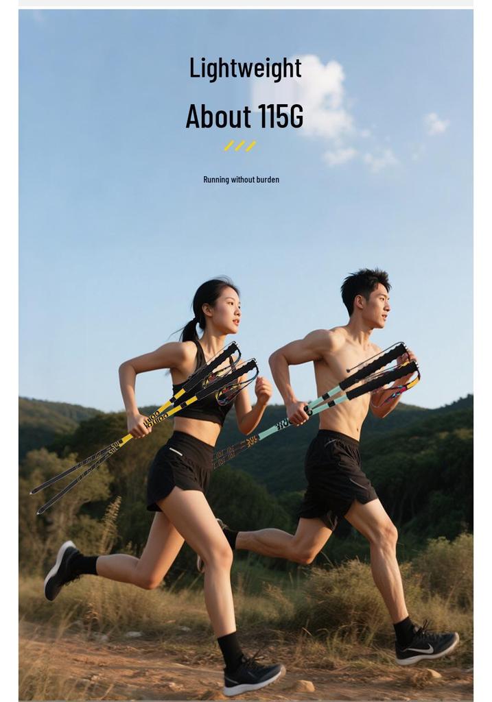 Kuangtu Ultra-Light 3K Carbon Fiber Folding Trekking Poles for Hiking