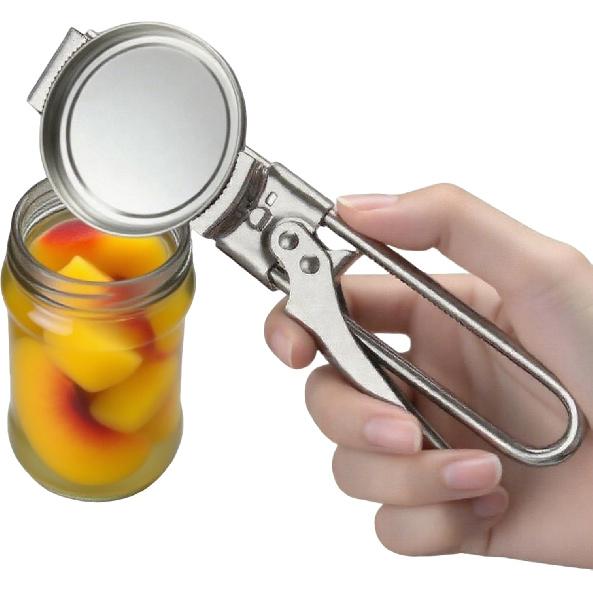 2 Pack Adjustable Jar Opener for Weak Hands, Stainless Steel Can Opener & Beer Bottle Opener, jar openers for seniors, Easy Grip Lid Remover for
